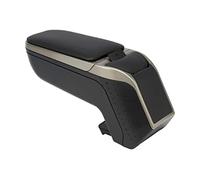 Armster RATI 2 Apoyabrazos Específico Negro/Gris para Fiat 500 (2016-), con Compartimento de Almacenaje y Abatible