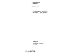 Army Regulation AR 600-8-22 Military Awards August 2025