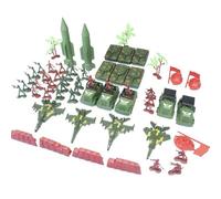 Army Toys Set - 307pcs Soldier Model Sand Table Toy | Army Men Figures & Base Playset, Funny DIY Scene Toy With Zipper Storage Bag For Kids Boys Aged 3+ Gift