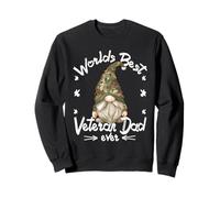 Army Veteran Dad GNOME For Men and Best Veteran Grandpa Sudadera