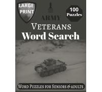 Army Veterans Word Search: Army Veterans Word Search Puzzle Book with Easy to Read Print about Army, Veteran, Military, Soldier, Outdoors and more | ... Vacations, Brain Teaser, Family Events
