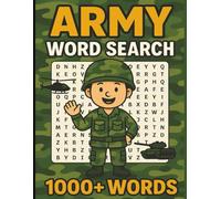 Army Word Search: 8.5" x 11" Activity Book | 80 Military-Themed Word Searches | 1000+ Tactical Terms for Kids, Teens and Young Adults