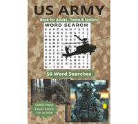 ARMY Word Search: Large Print Military Word Search Puzzles Featuring Army Ranks, Weapons, Gear, Vehicles, and More”