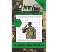 Army Word Search Puzzle: 50+ Puzzles Word Search Easy to Read about Army and More | 6x9 inches, 110 pages | Gift for Army & Military Lover