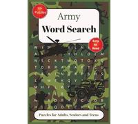Army Word Search Puzzle Book: Army themed word search puzzle book | 50+ word searches for military enthusiasts | honoring the armed forces