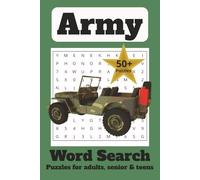 Army Word Search Puzzle Book! Easy To Read font: Word Searches With Easy To Read Print About Army, Military, Service and More I 6 x 9 inches, 110 ... I Gift For Holidays, Vacations, Free Time
