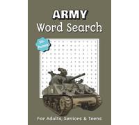 Army Word Search Puzzle Book: for Adults and Teens | 50+ Military-Themed Puzzles | 6x9 Inches, 110 Pages | Fun Brain Games for Relaxation, Travel, and Free Time