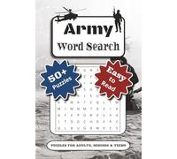 Army Word Search Puzzle Book: Word Search with Easy-to-Read Print about Military Life, Service Members and More | 6:9 inches, 110 pages | 50+ Puzzles - Great Gift for Travel, Holidays and Leisure Time
