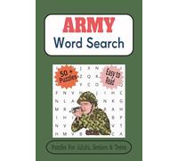 Army Word Search Puzzle Book: Word Searches with Easy to Read Print about Army, Armed forces, Military and More | 6 x 9 Inches, 110 Pages | 50+ Puzzles…. Gift for Vacations, Holidays and Free Times