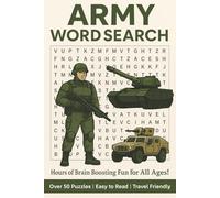 Army Word Search Puzzle Book: Word Searches with Easy-to-Read Print about Army, Marines, Troops and More | 6x9 inches, 110 pages | 50+ Puzzles … Gift for Vacation, Holidays and Free Times