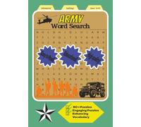 Army Word Search Puzzle Book: Word Searches with Easy to Read Print about Army, Marines, Veterans and More| 6x9 inches, 110 pages | 50+ Puzzles … Gift for Vacations, Holidays and Freetimes