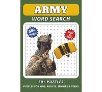 Army Word Search Puzzle Book: Word Searches with Easy to Read Print about Army, Military, Armed Forces and more | 6x9 inches, 110 pages | 50+ Puzzles... Gift for Vacations, Holidays and Leisure