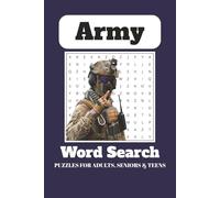 Army Word Search Puzzle Book: Word Searches with Easy to Read Print about Army, Military, Defense and More | 6x9 inches, 110 pages | 50+ Puzzles … Gift for Vacations, Holidays and Free Times