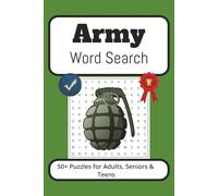 Army Word Search Puzzle Book: Word Searches with Easy to Read Print about Army, Military, Troops and More I 6x9 inches, 110 pages I 50+ Puzzles... Gift for Vacations, Holidays and Free Times