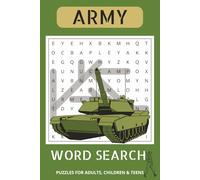 Army Word Search Puzzle Book: Word Searches with Easy to Read Print about Army, Military, War and More | 6x9 inches, 110 pages | 500+ Puzzles... Gift for Vacations, Holidays, and free Times