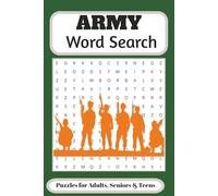 Army Word Search Puzzle Book: Word Searches with Easy to Read Print about Army, Navy, Marines and More | 6x9 inches, 110 pages | 50+ Puzzles - Gift for Vacations, Holidays and Free Times