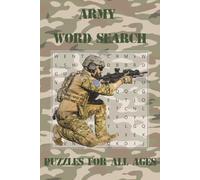 Army Word Search Puzzle Book: Word Searches with Easy to Read Print about Army, Navy, Military and More | 6x9 inches, 110 pages | 50+ puzzles ... Gift for Vacations, Holidays and Leisure Times
