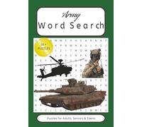 Army Word Search Puzzle Book: Word Searches With Easy to Read Print about Army, Tanks, Helicopters and More | 6*9 inches, 110 pages | 50+ Puzzles...Gift for Vacations, Holidays and Free Times