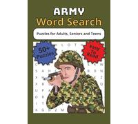 Army Word Search Puzzle Book: Word Searches with Easy to Read Print about Army, Veteran, Tactical and More | 6x9 inches, 110 pages | 50+ Puzzles … Gift for Vacations, Holidays and Free Times