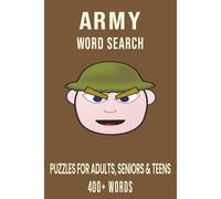 Army Word Search Puzzle Book: Word Searches with Easy to Read Print about Army, World War II, Fighter Jets and More | 6x9 inches, 110 pages | 50+ Puzzles...Gift for Vacations, Holidays and Free Times.