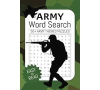 Army Word Search Puzzle Book: Word Searches with Easy to Read Print about Tactical Gear, Survival, Outdoor Action and More | 6x9 inches, 110 pages | ... Gifts for Vacations, Holidays and Free Times