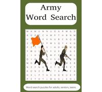 Army Word Search Puzzle: Word search with easy to read print about military life, soldier, officers and more. 6X9 inches 110 pages 50 plus puzzles.