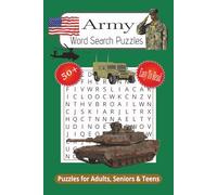 Army Word Search Puzzle: Word Searches with Easy to Read Print about Army, Military,Veteran and more | 6x9 inches, 110 pages | 50+ Puzzle... Gift for Vacations, Free Times, Holidays