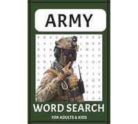 Army Word Search:: Word Searches with Easy to Read Print about Army, Weapons, Battle and More | 6x9 inches, 110 pages | 50+ Puzzles ... Gift for Vacations, Holidays and Free Times