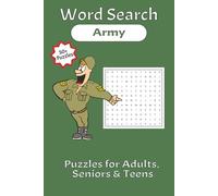 Army Word Search: Word Searches with Easy to Read Print about the Army, Military History and More | 6x9 inches, 110 pages, 55 Puzzles | Gifts for Holidays, Vacation, & More