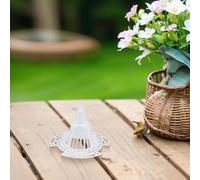 ARMYJY 15 juntas de malla cónica para macetas, insertos de drenaje transpirables para pudrición de raíces, espaciadores de plástico reutilizables en 3 tamaños, 5 x 4.33/2.91/2.28 pulgadas