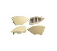 ARMYJY 4 cubiertas de botón de radio beige para Fiat 500 a partir de 2008, accesorios de repuesto para orificio de extracción