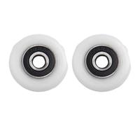 ARMYJY 8 rodillos para puerta de ducha, ruedas de nailon de 19/23/25 mm con tornillos de acero inoxidable, reemplazo silencioso ajustable para la mayoría de cabinas de ducha