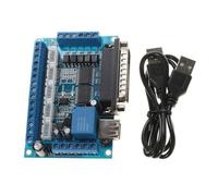 ARMYJY Adaptador de interfaz CNC para placa de ruptura para controlador de motor paso a paso de 5 ejes, controlador de puerto paralelo USB compatible con máquinas de grabado, entrada de 12-24 V con