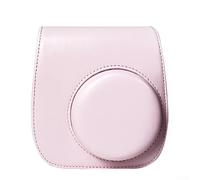 ARMYJY Bolsa de piel sintética retro para cámara Mini 12/11/9/8, organizador ligero con forro de microfibra suave, Pink