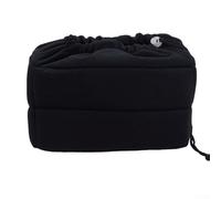 ARMYJY Bolsa de terciopelo resistente al agua con almohadilla de liberación suave, interior acolchado para cámaras DSLR y lentes, diseño compacto, como lo muestra la imagen, negro
