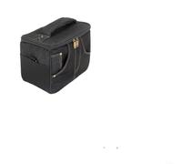 ARMYJY Bolsa organizadora de equipos de audio, lona de algodón, funda de transporte para accesorios de guitarra eléctrica y fuentes de alimentación, gran capacidad, 43 cm, azul y negro, Black S, Funda