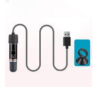 ARMYJY Calentador de pecera, 10 W USB de cristal de cuarzo con temperatura constante automática de 26 °C, protección contra quemaduras en seco para acuarios pequeños de menos de 25 litros