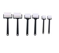 ARMYJY Cepillo de esponja para pintura, herramienta de espuma para proyectos escolares y hogares, 3 pinceles de pintura blancos