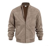 ARMYJY Chaqueta de salvaje vintage para hombre, estilo informal | Chaqueta de salvaje vintage para hombre, estilo Stehkragen Reißverschluss Winddicht, poliéster Langlebig