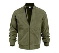 ARMYJY Chaqueta de salvaje vintage para hombre, estilo informal | Chaqueta de salvaje vintage para hombre, estilo Stehkragen Reißverschluss Winddicht, poliéster Langlebig