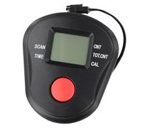 ARMYJY Contador de pantalla paso a paso ABS para equipo de fitness, monitor de bicicleta estática con velocidad y distancia, calorías, color negro
