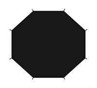 ARMYJY Cubierta de parasol para cama de salto, ofrece un 95% de bloqueo de rayos UV, resistente al polvo y a las astillas, de 6 pies a 16 pies de cama redonda (8 pies)