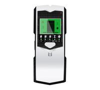 ARMYJY Detector de pared con pantalla LCD para madera y detección de cables de CA en techos de paneles de yeso, calibración automática, batería baja, color plateado