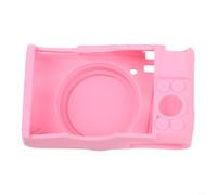 ARMYJY Funda protectora de silicona para Canon PowerShot SX740HS SX730HS, carcasa ligera a prueba de golpes con tapa de lente, para diseño delgado (rosa)