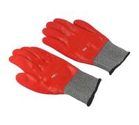 ARMYJY Guantes aislantes rojos de 400 V para trabajos eléctricos, PPE antichoque eléctrico con puño elástico alto para mantenimiento de cables vivos y carga de batería, par