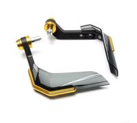ARMYJY Guardamanos para moto de cross para motocicleta, aluminio CNC, barra de cepillo todoterreno para MX para Quad 7/8 1-1/8 pulgadas (BWQ-024-dorado)