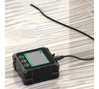 ARMYJY Inclinómetro digital con pantalla LCD, medidor de ángulo de base magnética, medidor de pendiente de carga rápida tipo C para superficies metálicas, modos absolutos y relativos