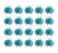 ARMYJY Interruptores mecánicos de perfil bajo de 5 pines, táctiles, color azul, 20 unidades para teclado personalizado, construcción de juegos, escritura rápida, punto de 1,8 mm