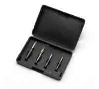 ARMYJY Juego de 4 extractores de tornillos de doble cara HSS rotos dañados oxidados kit de extracción de pernos oxidados de 1,5 a 3,8 mm con estuche de almacenamiento para herramientas de reparación