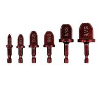 ARMYJY Juego de 6 expansores de tubo de vástago hexagonal para tubo de cobre, kit de herramientas de ensanchamiento de acero al carbono de 1/4 a 7/8 pulgadas con accionamiento hexagonal de 1/4